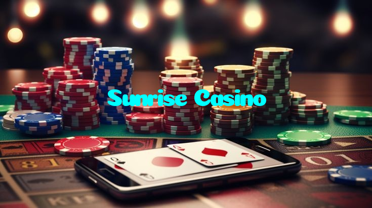 Sunrise Casino casino presented on mobile device in Pakistan with slots and live games